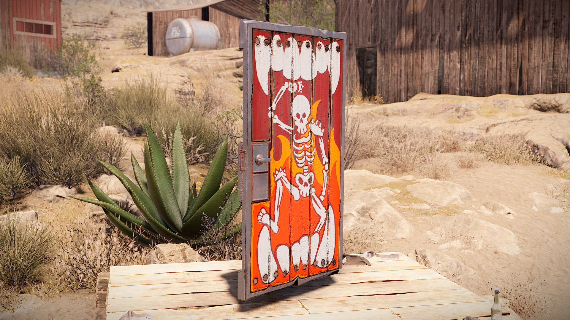 Brothers of Fire Wooden Door