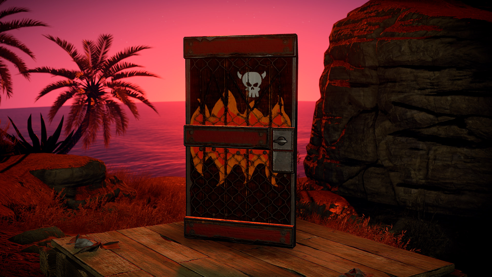 Brothers of Fire Wooden Door