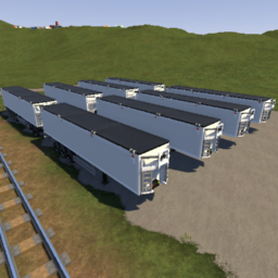 EU Moving-Floor HCT Double Trailer Set