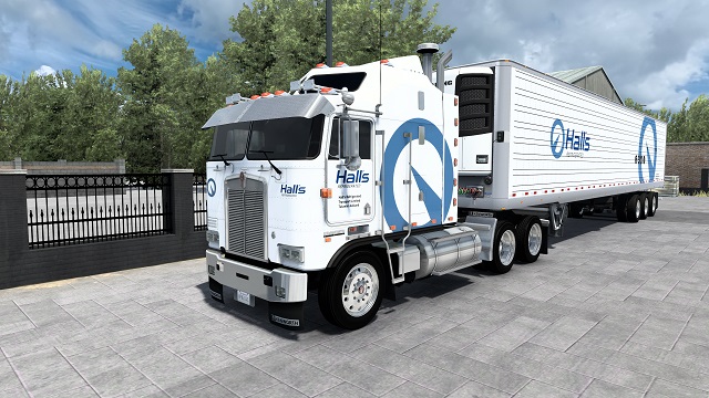 Hall's Refrigerated Skin Pack Featuring Kenworth Trucks
