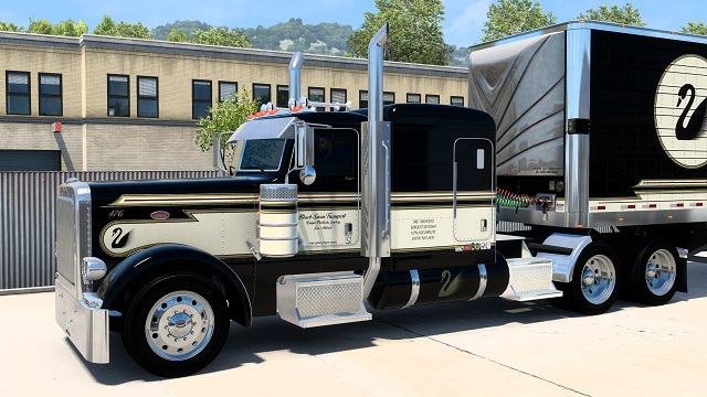 Black Swan skin for the SCS Peterbilt 389