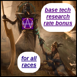 (technologies) tech research rate bonus balanced per race