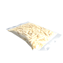 Bag of frozen fries