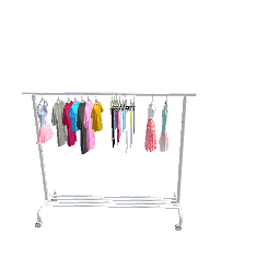 rack of kid's clothes