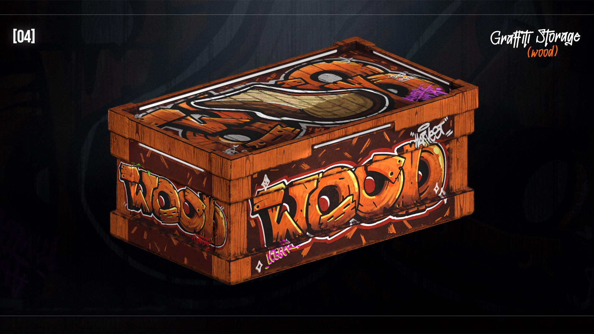 Graffiti Wood Storage
