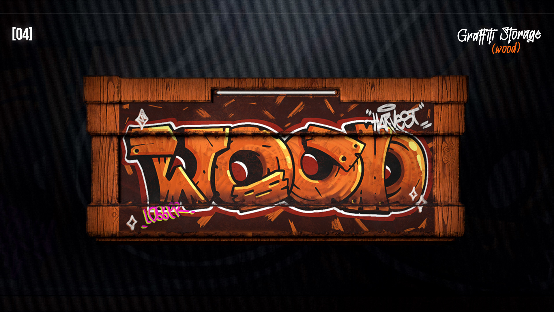 Graffiti Wood Storage