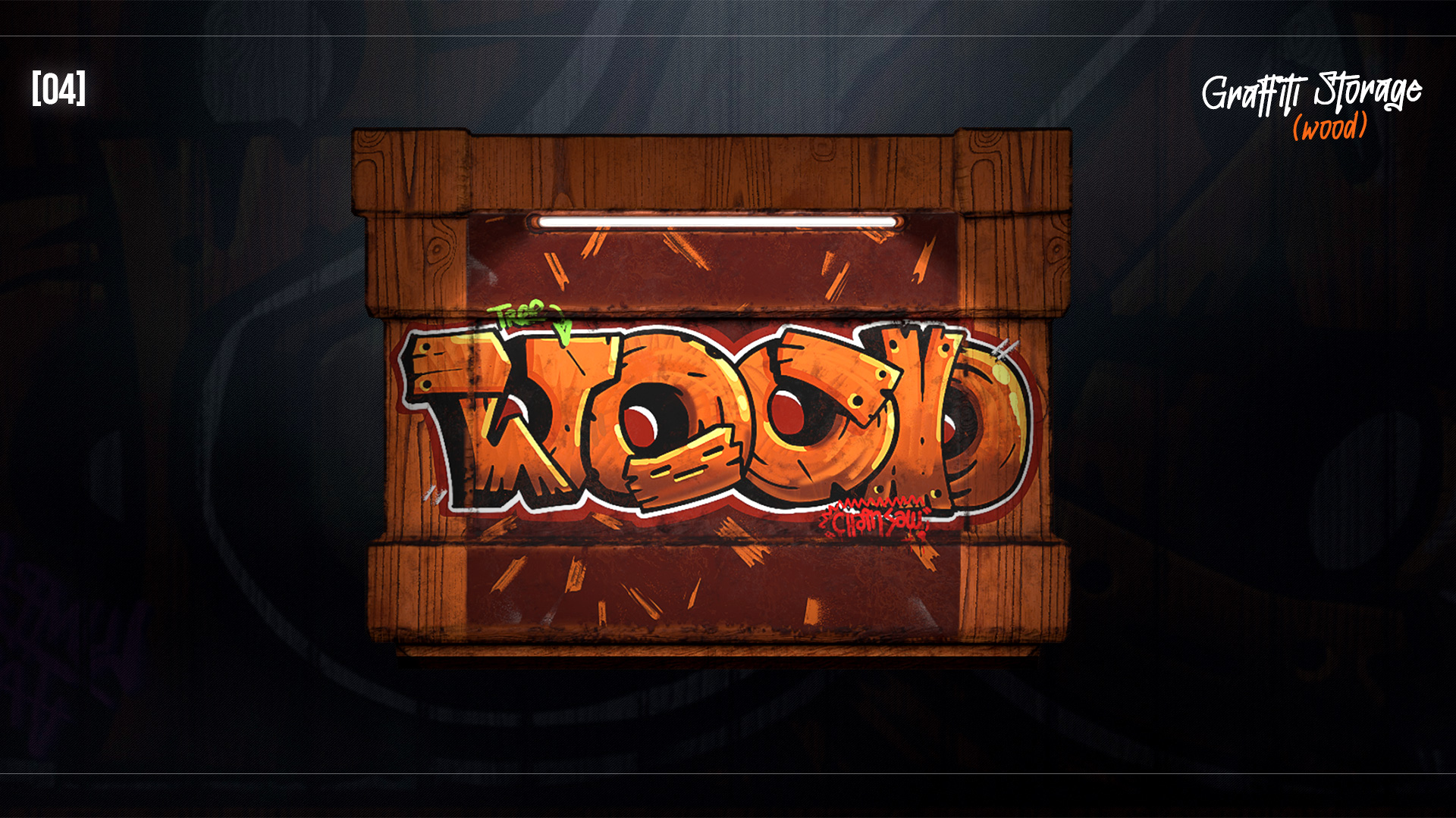Graffiti Wood Storage