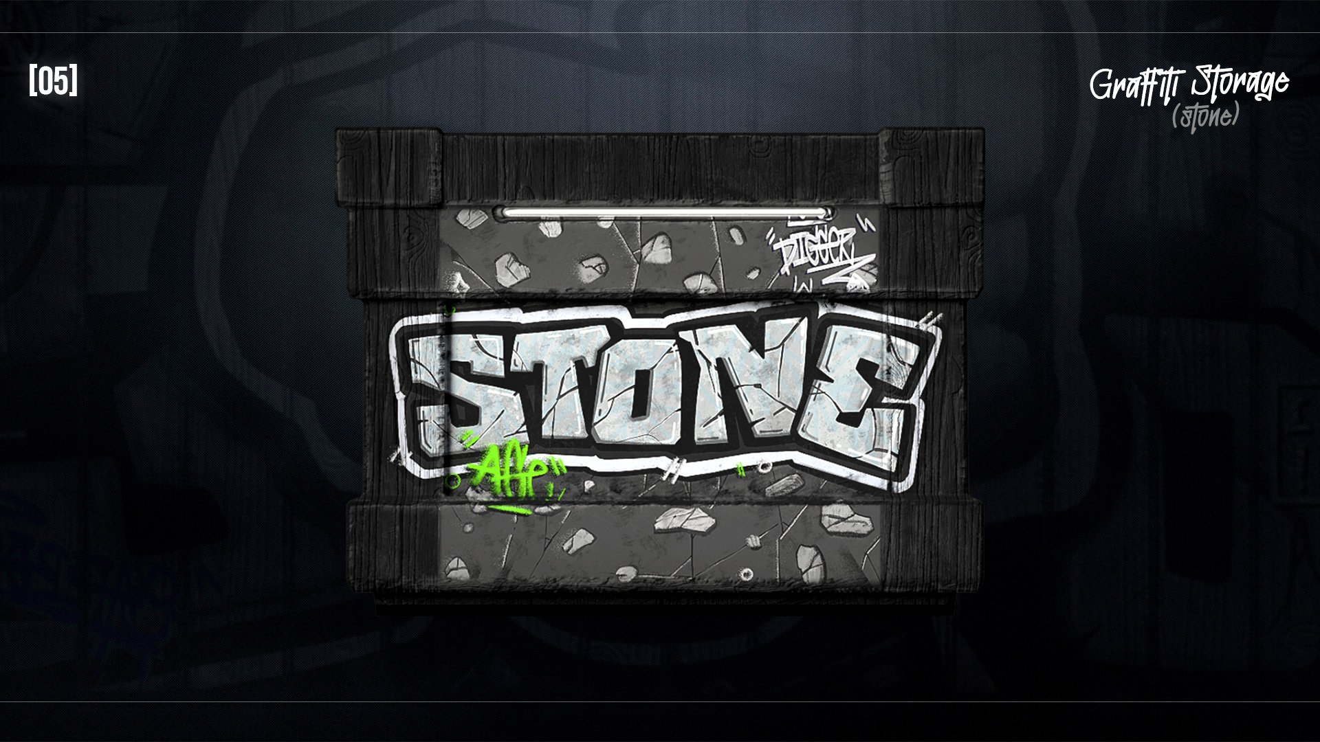 Graffiti Stone Storage