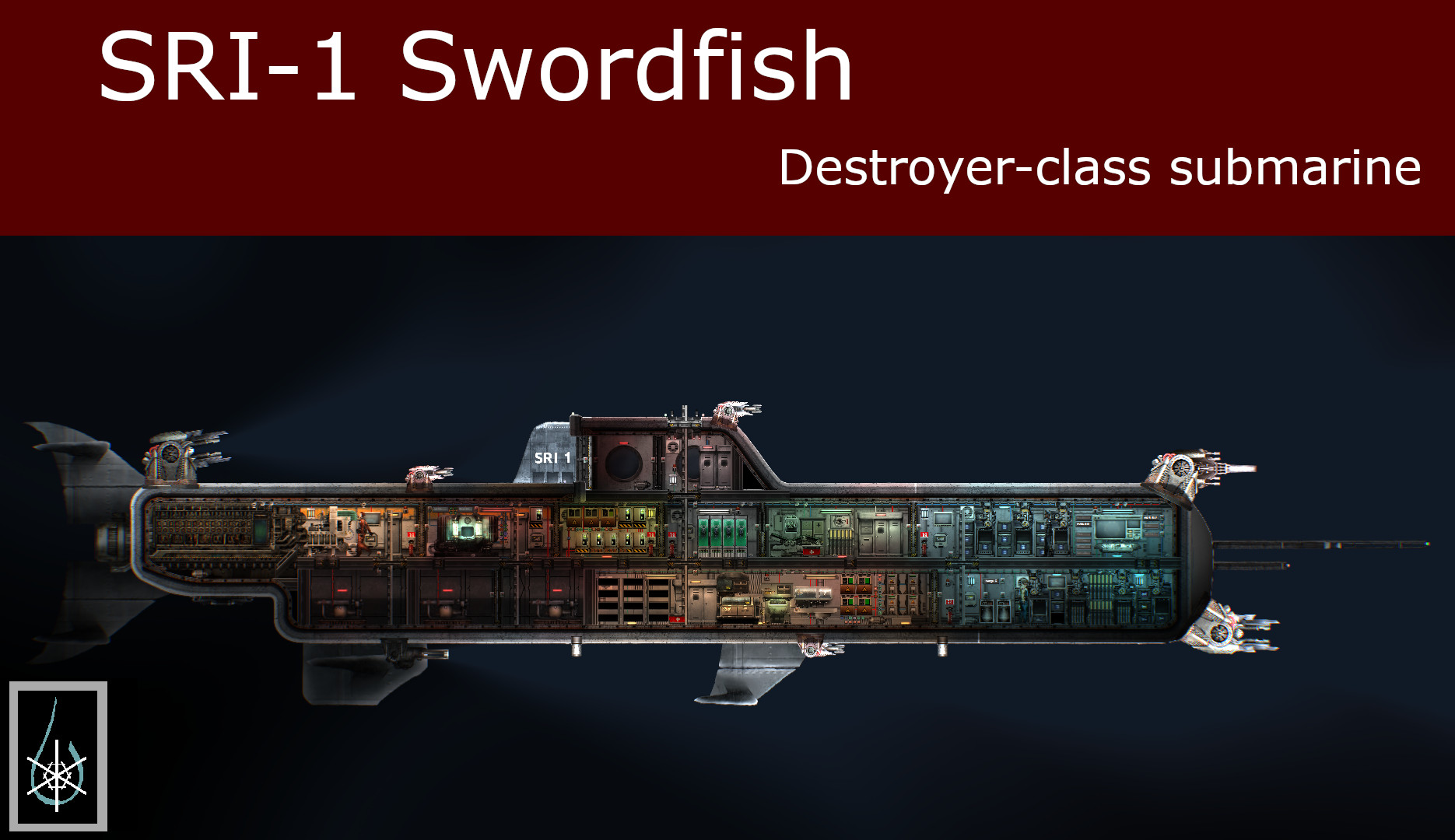SRI-1 Swordfish destroyer submarine – Barotrauma Mod