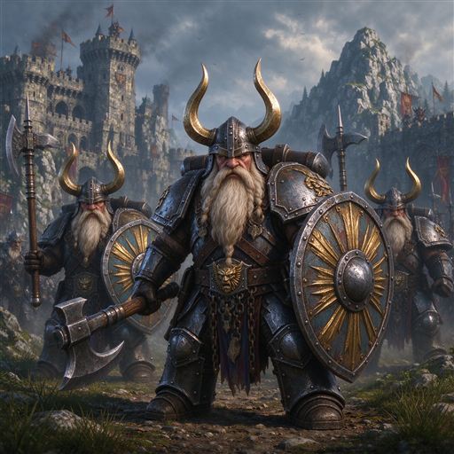 矮人铁眉勇士 / Dwarf Ironbrow Warriors preview