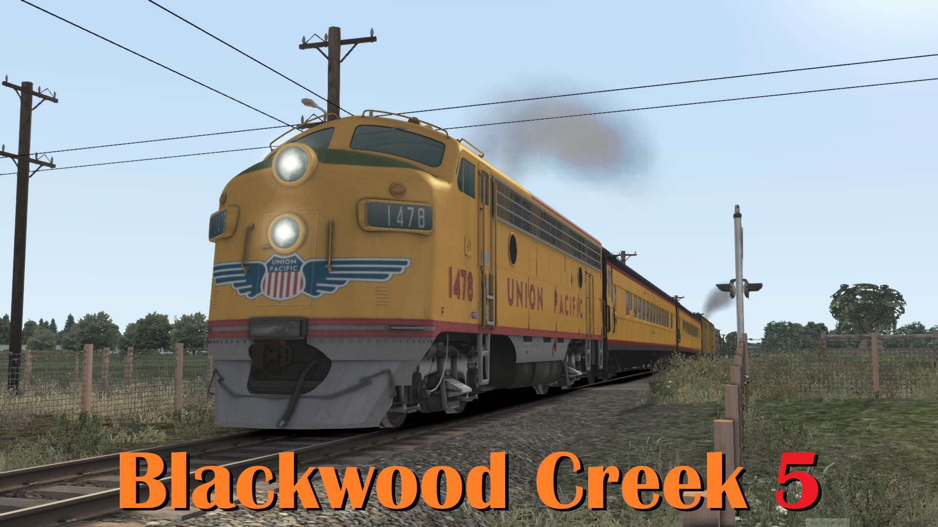 N.S1335 Blackwood Creek - EMD F7 A Unit UPRR Historical Railfan Trip