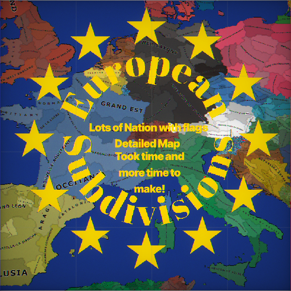 Europe first level Subdivisions very detailed V2