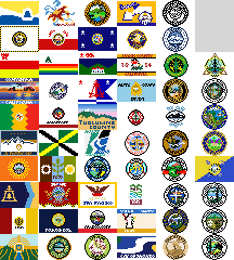 Usa County Flags