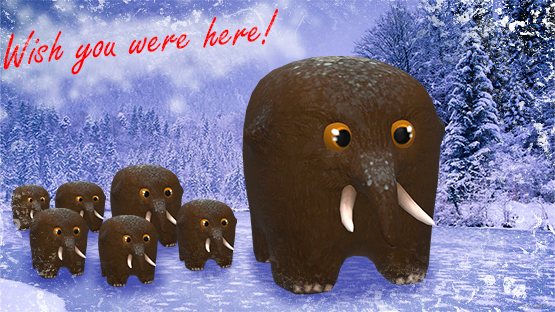 Mammoth cube plushie