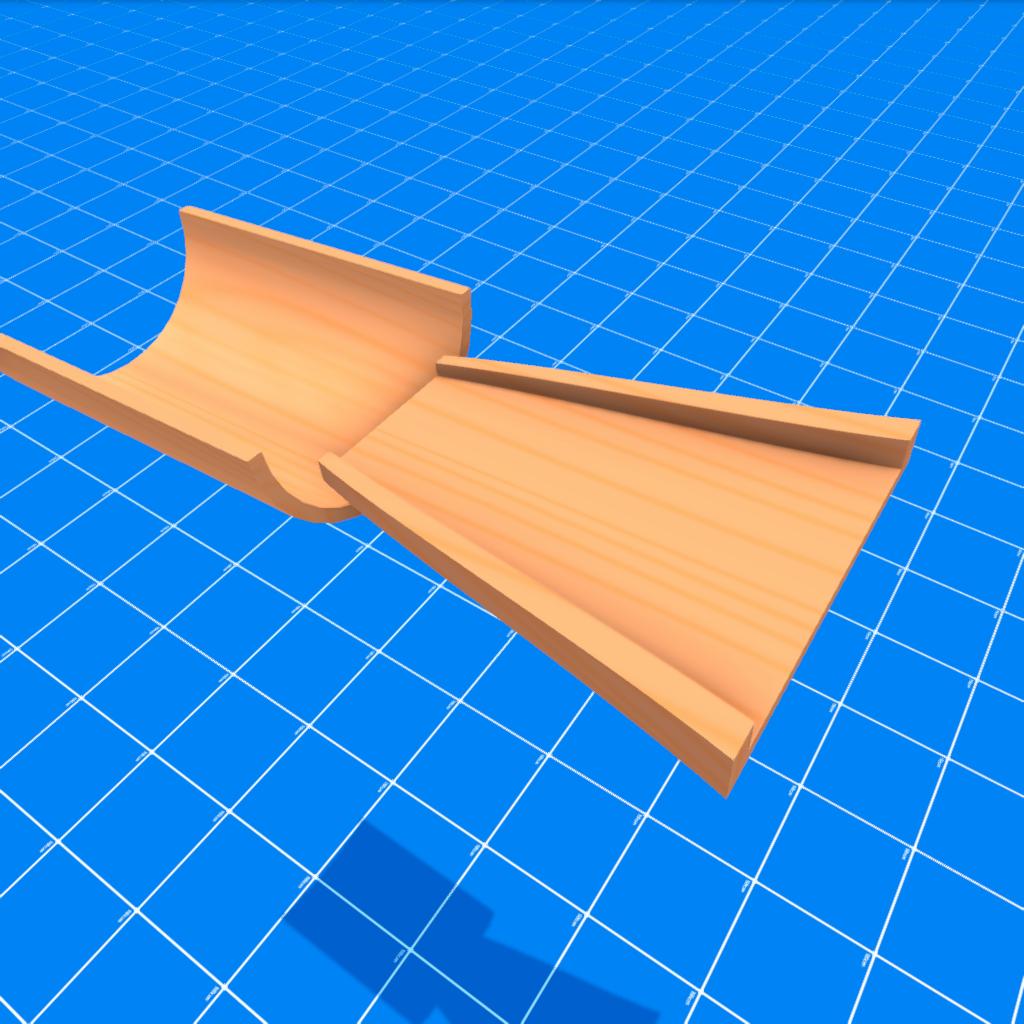 Track-to-Half-Pipe Transition