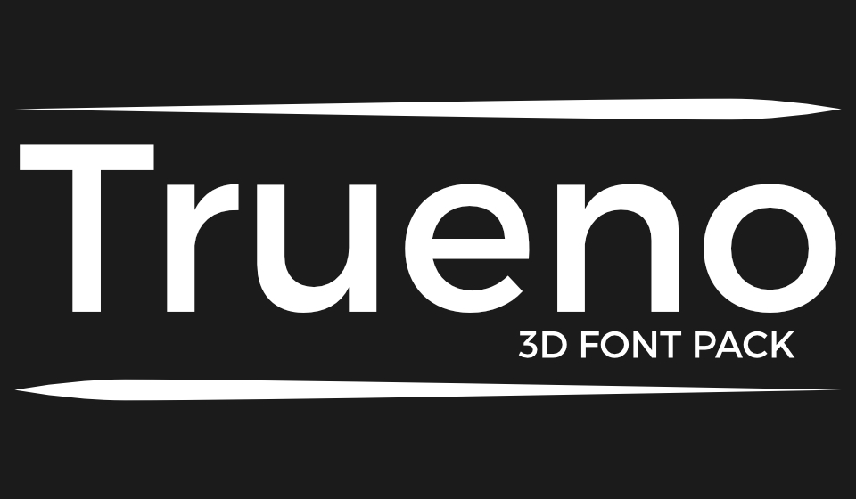 Trueno (3D Font)