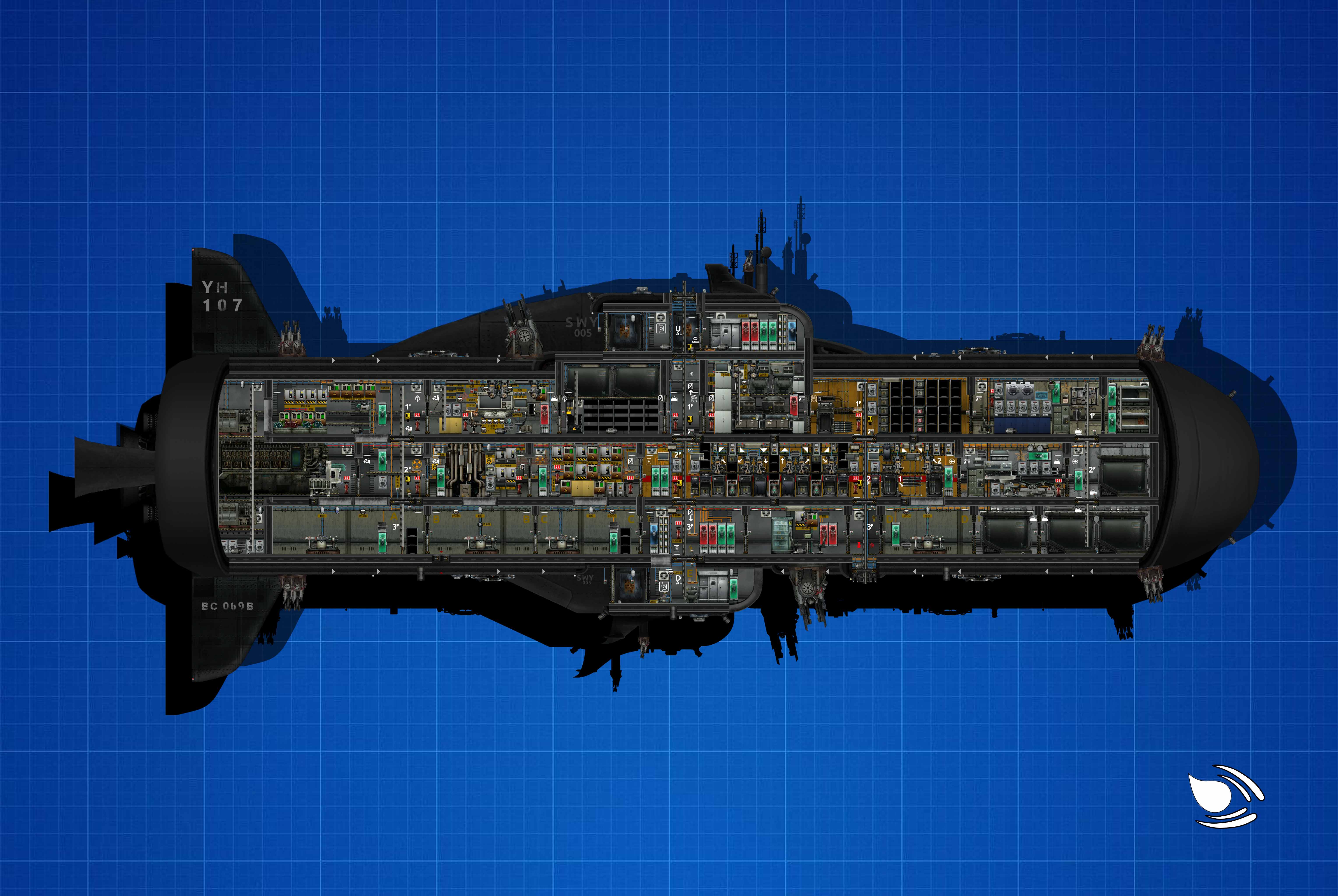 NS-069 B1 - 武装运输艇 “蕴海” – Barotrauma Mod