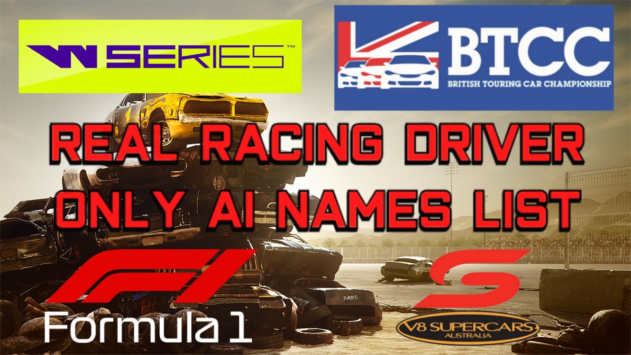 Racing AI Names by Jimbo's Mods
