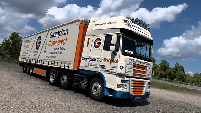 Grampian Continental - DAF XF105 & Krone Profi Liner