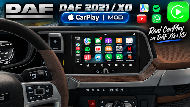 CarPlay for DAF 2021 (XD, XG & XG+)