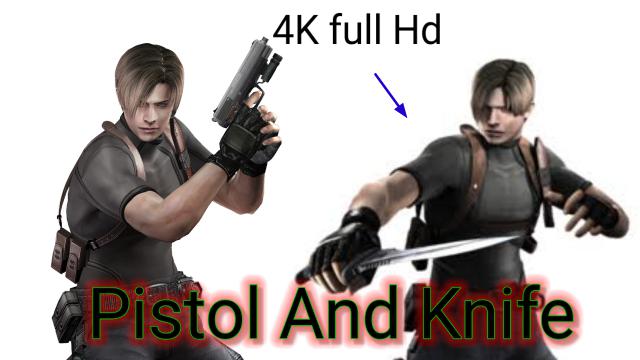 Start Weapon Pistol And Knife like Resident Evil 4