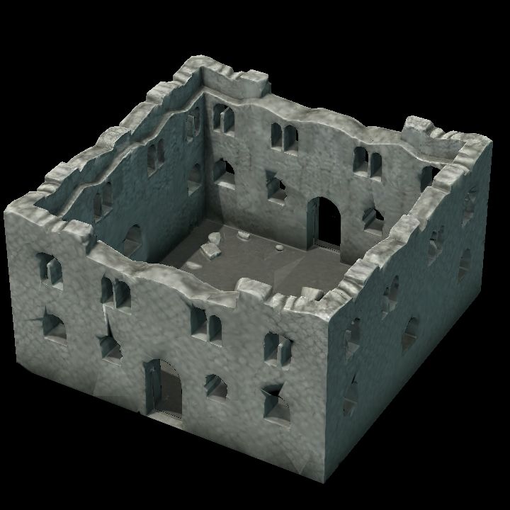 Ruined monastery courtyard