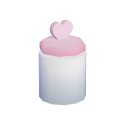 pink jar heart