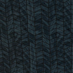 1x1 Blue Gray Marble Chevron Wall Tile