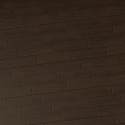 10x10 Dark Walnut Parquet Floor Tile