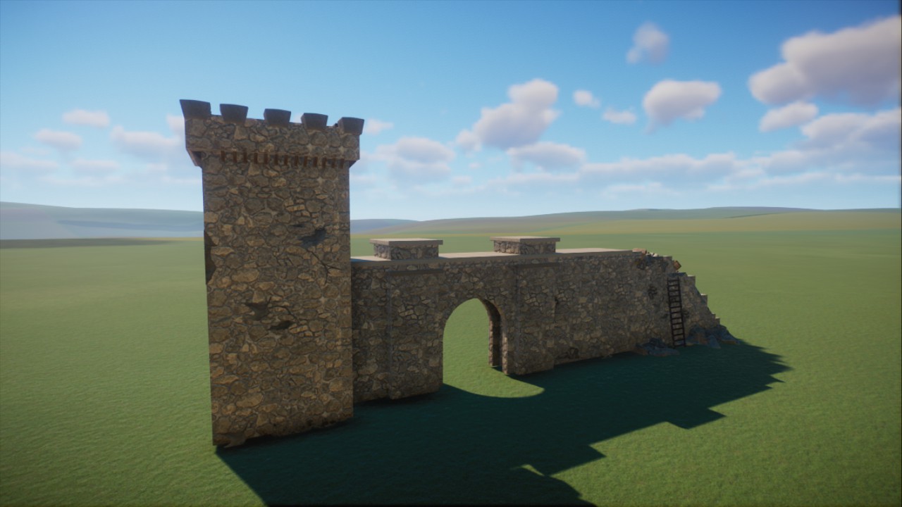 Destroyed Spanish Wall