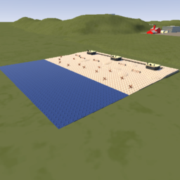 Landing Beach w Pill Boxes by Uncle T