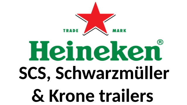 Heineken skins for SCS, Krone & Schwarzmüller trailers