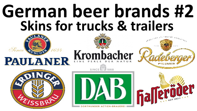 German beer brands #2 skins for trucks & trailers