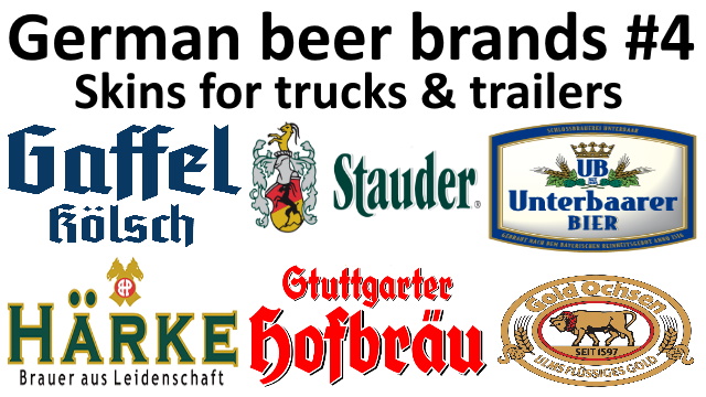 German beer brands #4 skins for trucks & trailers