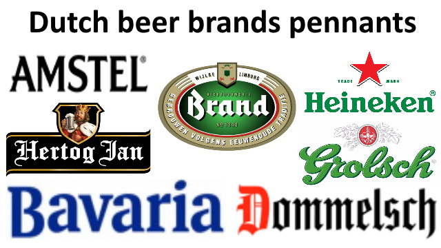 Dutch beer brands pennants