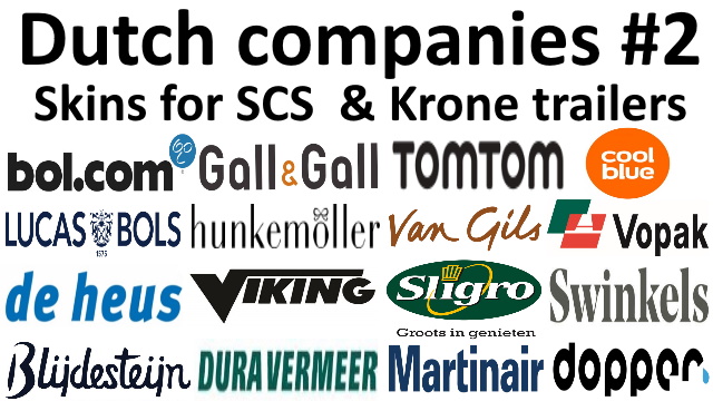 Dutch companies #2 skins for SCS & Krone trailers