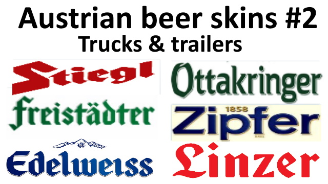 Austrian beer #2 skins for trucks & trailers