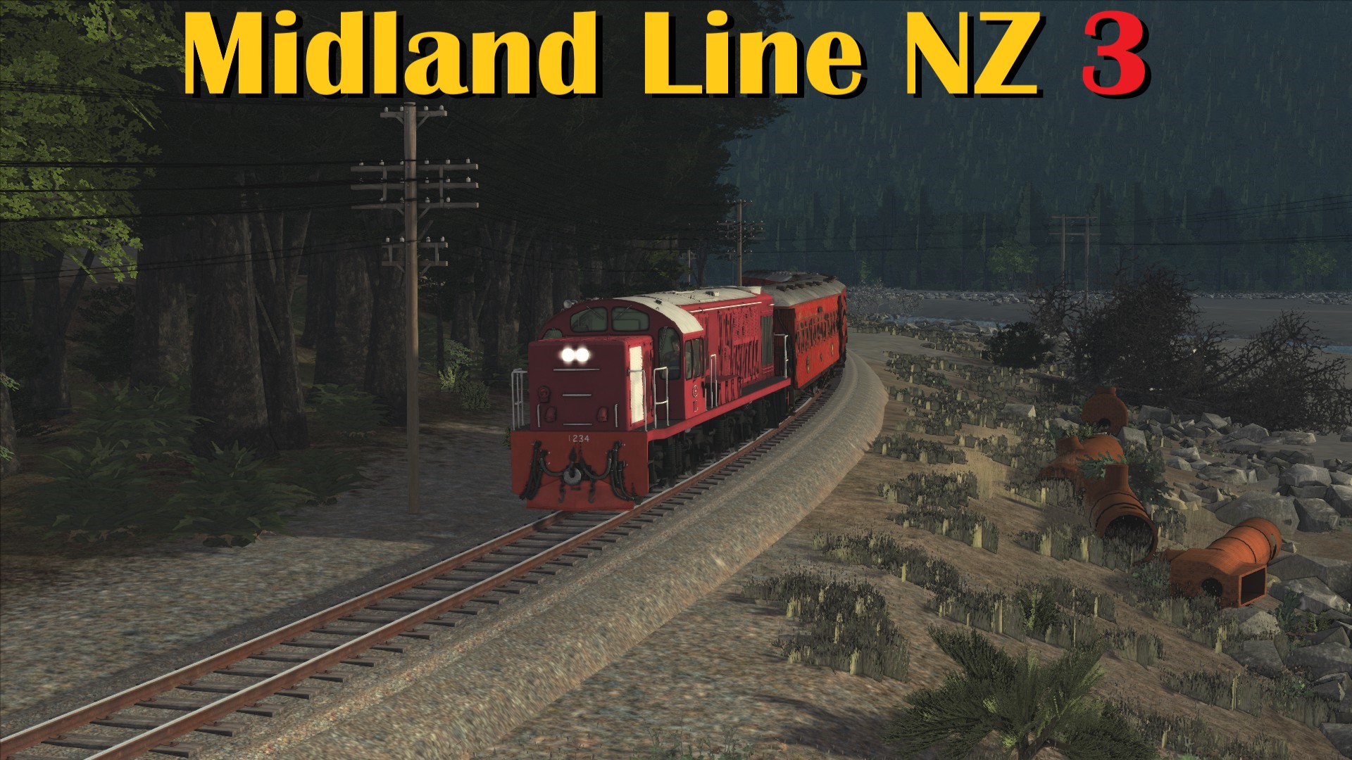N.S968 Midland Line NZ - NZR Class Dj Arthur's Pass to Cora Lynn