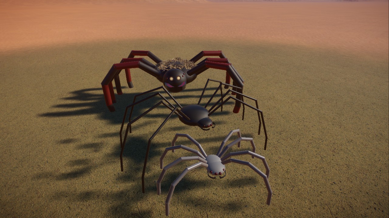 spiders, Spinnen
