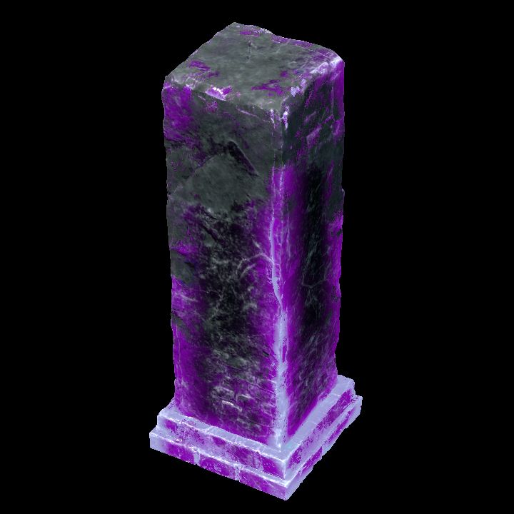 Ruined Column Purple