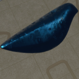 Blue Metallic Kotori Decoration