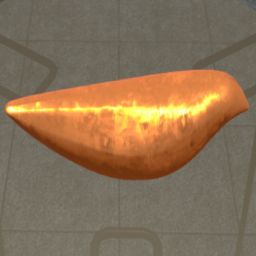 Orange Metallic Kotori Decoration