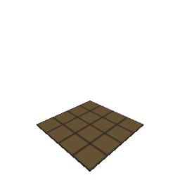 4x4 Tatami Mat Black Bordered