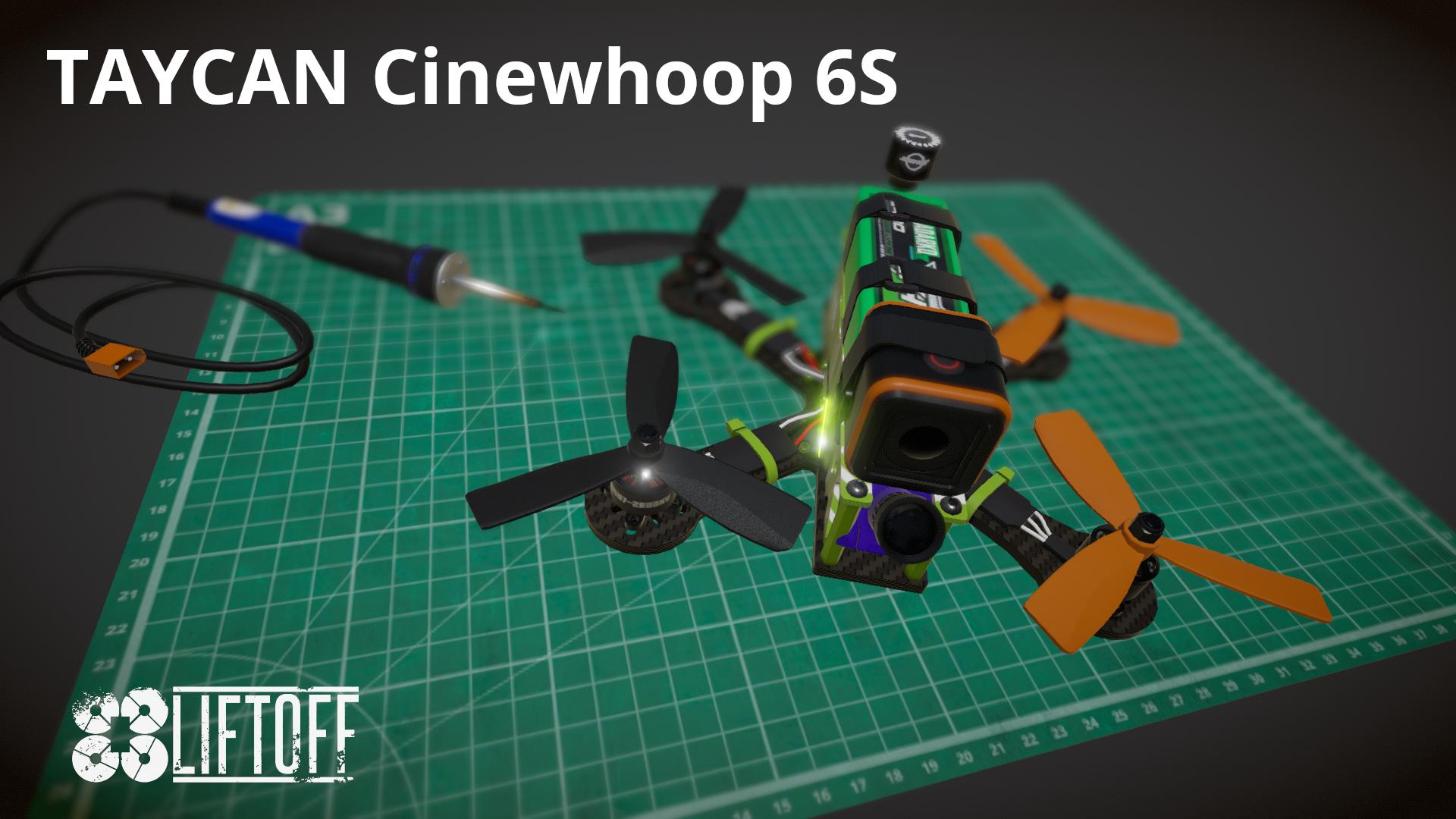 TAYCAN Cinewhoop 6S on 4S LiPo