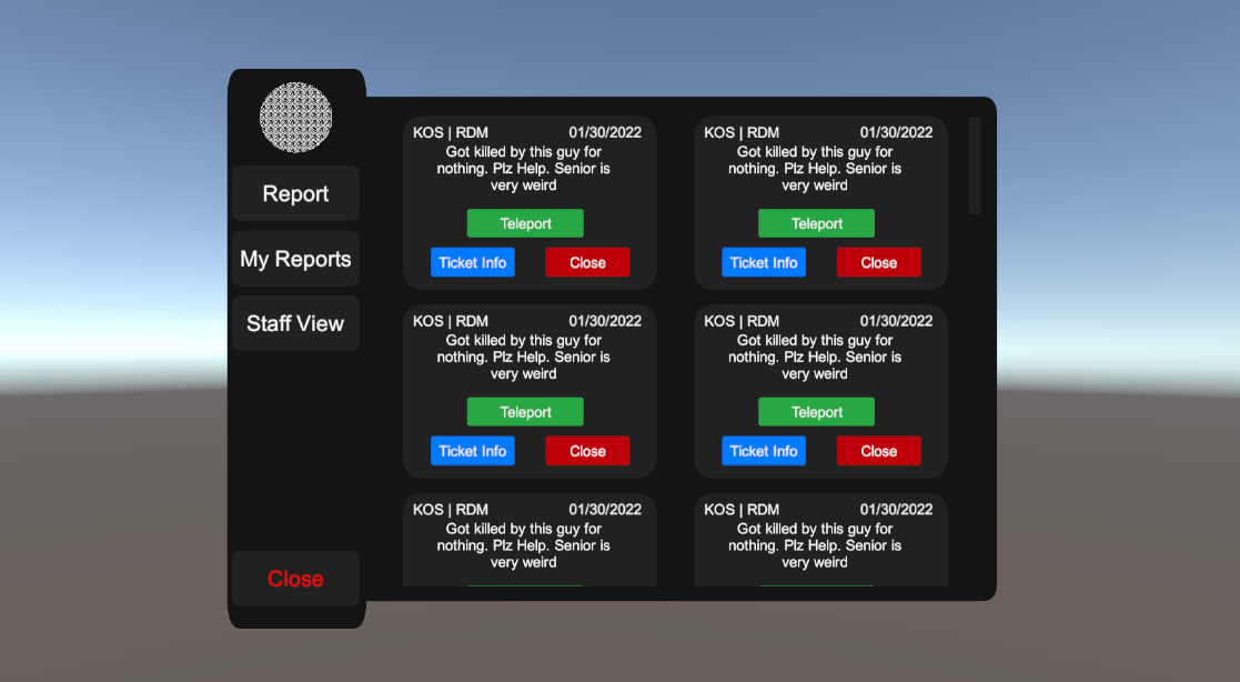 [UI] Staff Tickets – Unturned Mod
