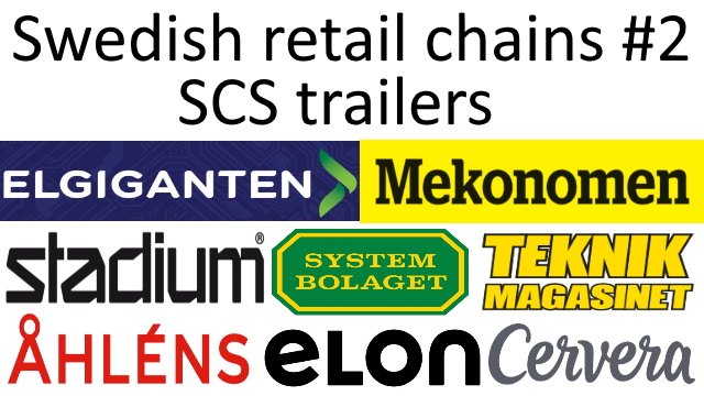 Swedish retail chains #2 skins for SCS trailers