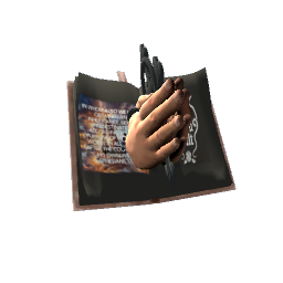 Hands in bible goth style
