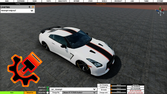 [LIVERY] Nissan GT-R (R35) Red/Gray 2 Livery