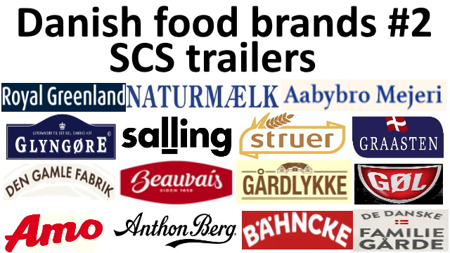 Danish food brands #2 skins for SCS trailers