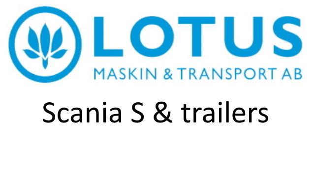 Lotus Maskin & Transport AB skins for Scania S & trailers
